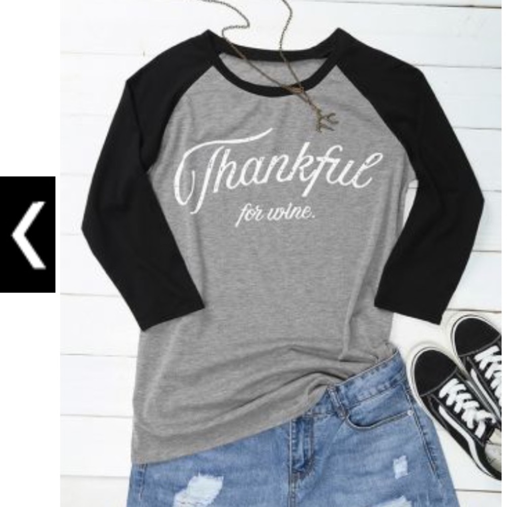 NIP Thankful for wine tee
